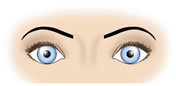 Maquillaje de ojos muy juntos