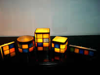 Velas y Fanales - Foto N�:4 de VELAS GANDALF - T�tulo: Fanal Especial Mosaico