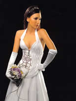 hombros anchos vestido