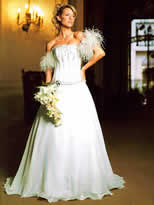 vestido decorado blanco