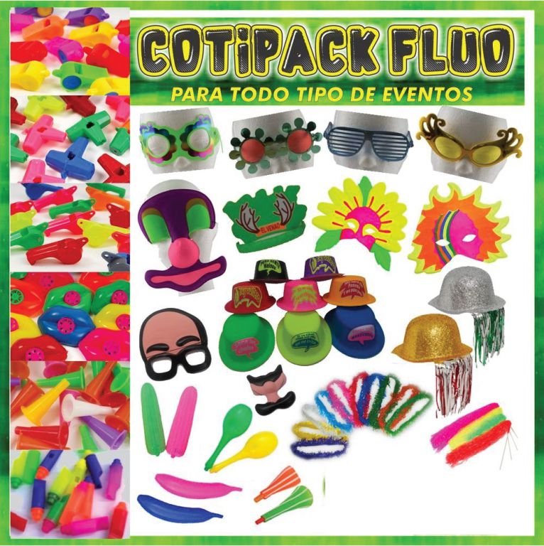 Cotilln y Disfraces - Foto N: 23 de cotilln y disfraces de Inolvidables 15 - Cotillon - 10% OFF en Pack Cotilln Fluo