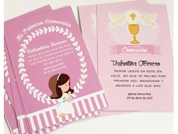 Tarjetas e Invitaciones - Foto N: 36 de tarjetas e invitaciones de Neko Producciones Invitaciones - Tarjeta para comunion