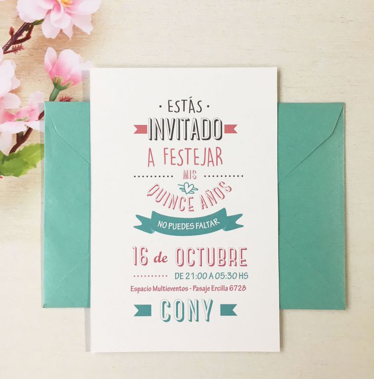 Tarjetas e Invitaciones - Foto N: 37 de tarjetas e invitaciones de Neko Producciones Invitaciones - Tarjeta Clasica 10 x 15