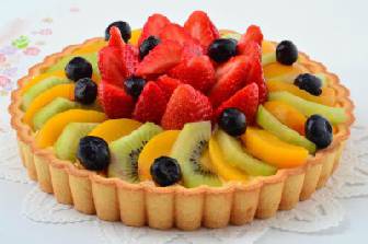 Tarta de Frutas para las Fiestas